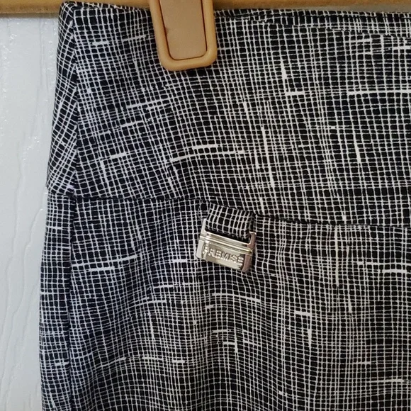 NWT New Premise Petite Bengaline Black White Slip-On Pants Women's Size PP - Picture 4 of 6